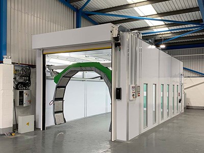 Todd Engineering spray booth for Halo ARC Eastleigh 