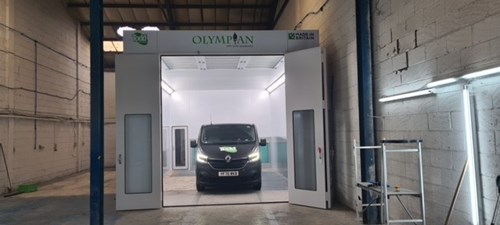 Olympian spray booth installed in Bassett UK