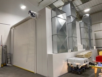 Industrial Size Spray booth from Todd Engineering 