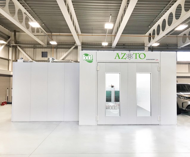 Carbon friendly spray booth Azoto