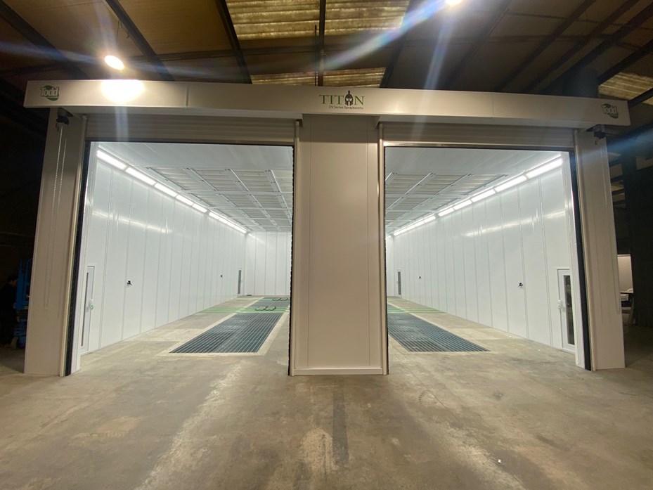 Commerical spray booth by Todd Engineering